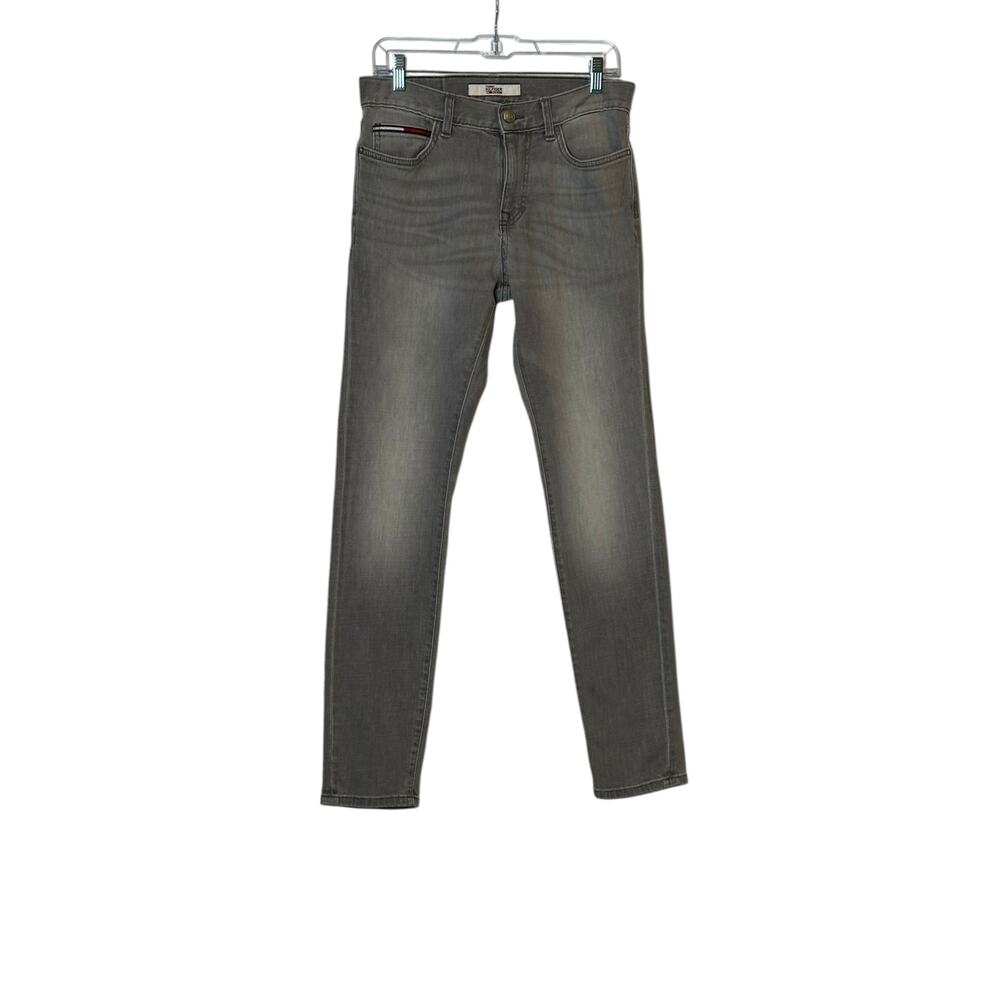 Tommy Hilfiger men gray slim fit tapered legs jeans size 30